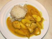 Apfel-Curry-Hähnchen - Rezept