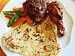 Tandoori Hähnchen mit Kartoffelspalten - Rezept