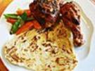 Tandoori Hähnchen mit Kartoffelspalten - Rezept