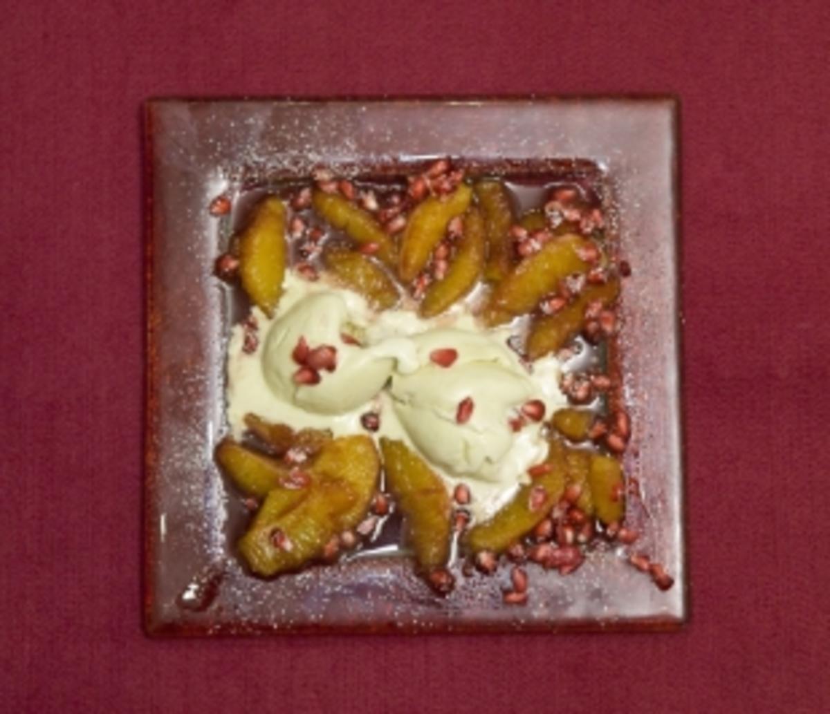 Bilder für Fledermausgalle auf Transsilvanischem Filet mit süßen Blutstropfen (Eva Jacob) - Rezept