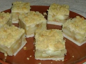 Rezept: Kuchen: Gedeckter Apfelkuchen vom Blech Kuchen: Gedeckter Apfelkuchen vom Blech - Rezept