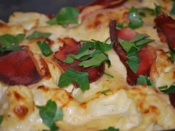 Rezept: Käse-Kartoffeln mit Blumenkohl Käse-Kartoffeln mit Blumenkohl - Rezept