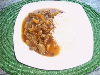 Rezept: Putengulasch ```Florida```` Putengulasch ```Florida```` - Rezept