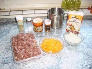 Rezept: Putengulasch ```Florida```` Bild Nr. 2 Putengulasch ```Florida```` - Rezept - Bild Nr. 2