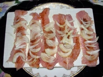 Rouladen aus Hähnchenbrustfilet *würzig scharf* gefüllt mit Gemüse und Reis dazu! - Rezept - Bild Nr. 3