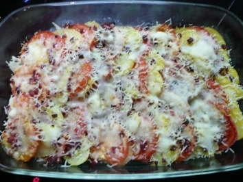 Rezept: Kartoffel -Tomaten-Gratin Kartoffel -Tomaten-Gratin - Rezept