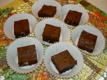 Kekse  -  Schokoladenwürfel (Brownies) - Rezept - Bild Nr. 2