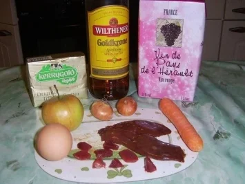 Geflügelleber-Parfait mit Karotte und Zwiebel - Rezept