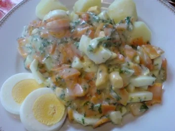 Möhren in Eiersoße - Rezept