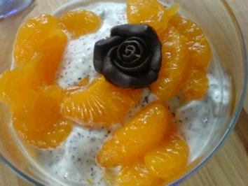 Mandarinen-Mohn-Becher - Rezept