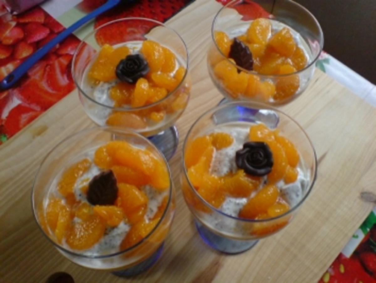 Mandarinen-Mohn-Becher - Rezept