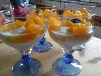 Mandarinen-Mohn-Becher - Rezept