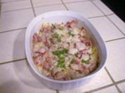 Überbackene Schinkennudeln - Rezept