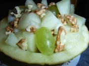 Melonen-Trauben-Nuss-Schale - Rezept