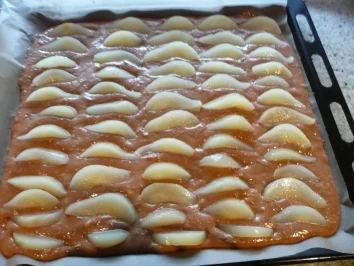Saftige Birnenschnitten - Rezept