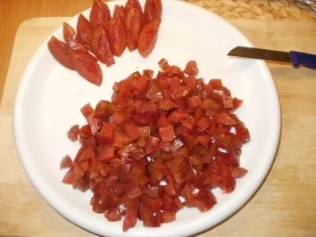 Rezept: Pflaumengeschnetzeltes unter Pflaumen-Joghurtmus Bild Nr. 4 Pflaumengeschnetzeltes unter Pflaumen-Joghurtmus - Rezept - Bild Nr. 4