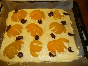 Pfirsichschnitten mit Nutella - Rezept