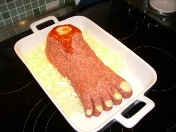 abgetrennter Fuß!!! perfekt für Halloween - Rezept - Bild Nr. 2