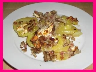 Kartoffelauflauf mit Schafskäse und Hack - Rezept