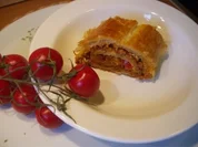 Hackfleisch-Gemüsestrudel - Rezept
