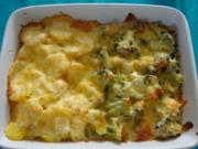 Auflauf: Blumenkohl/Broccoli - Kartoffeln - Rezept