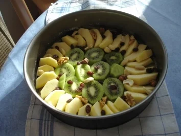 Rezept: upside down - umgedrehter Apfelkuchen upside down - umgedrehter Apfelkuchen - Rezept