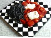 Gespickter Seeteufel auf Kirschtomaten-Fondue - Rezept