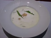 Sauerampfersuppe mit sautierten Riesengarnelen - Rezept