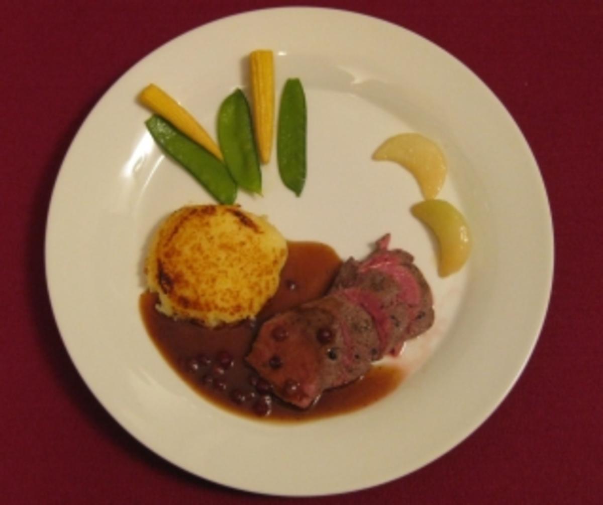 Rehrücken mit Kartoffeltalern - Rezept - kochbar.de