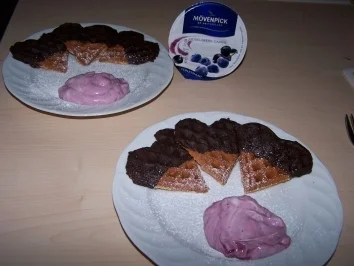 Rezept: Waffelherzen Bild Nr. 7 Waffelherzen - Rezept - Bild Nr. 7