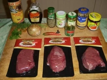 Südamerikanisches Hüftsteak mit Pfeffer - Chili Soße - Rezept