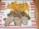 gefülltes Schweinefilet mit Bratwurstbrät - Rezept