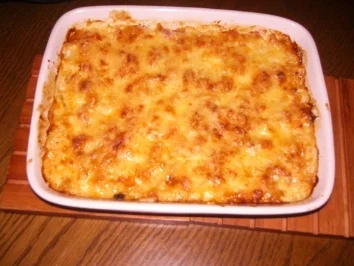 Rezept: Überbackene Schinken-Gemüse-Nudeln Überbackene Schinken-Gemüse-Nudeln - Rezept