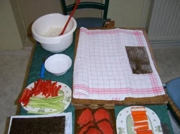 Rezept: Gemischte Nori-Sushi Bild Nr. 2 Gemischte Nori-Sushi - Rezept - Bild Nr. 2