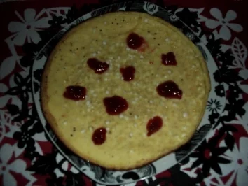 Süßes Omelett aus Hüttenkäse - Rezept