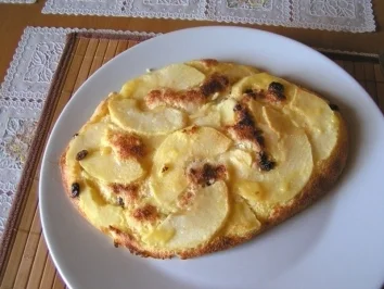 Rezept: Karamelisiertes Apfelomelett Karamelisiertes Apfelomelett - Rezept