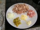 Gefülltes Putenschnitzel mit Champignonreis und buntem Gemüse - Rezept