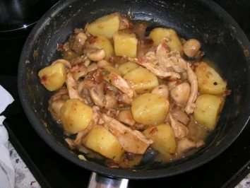 Restepfanne Pute - Rezept