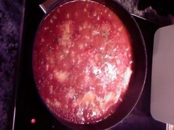 Italienische Tomaten-Mozzarella-Ei-Pfanne - Rezept