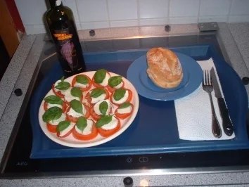 Rezept: Tomaten mit Mozerella Tomaten mit Mozerella - Rezept