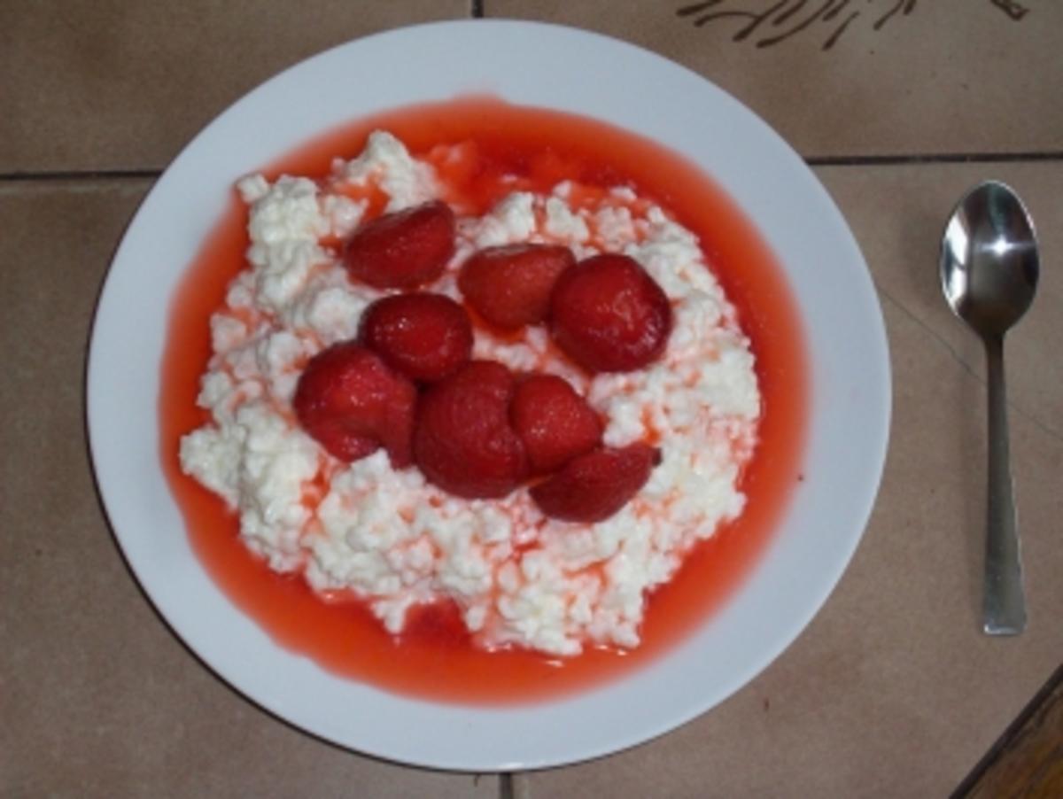 Erdbeer Sahne Milchreis - Rezept