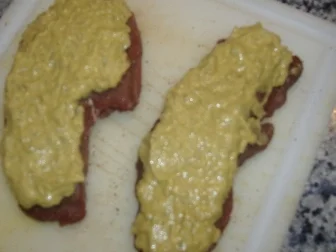 Rumpsteak " Strindberg " auf Blattspinat und geschmolzene Kartoffeln - Rezept - Bild Nr. 2