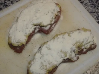 Rumpsteak " Strindberg " auf Blattspinat und geschmolzene Kartoffeln - Rezept - Bild Nr. 3