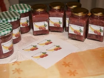 Kirsch Banane Marmelade - Rezept