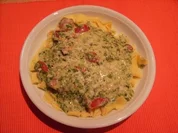 Nudeln mit pikanter Spinatsoße - Rezept