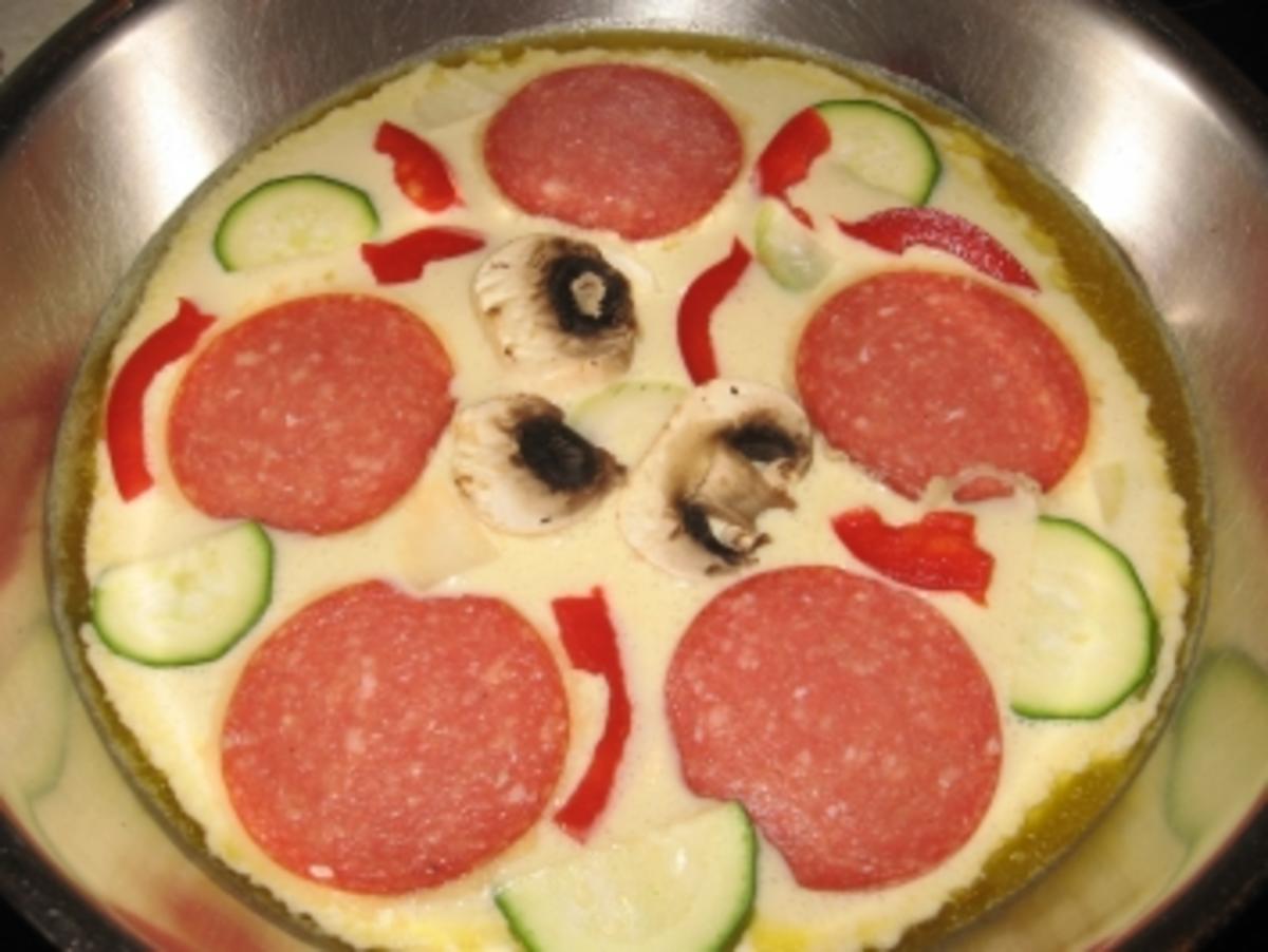 Pizza-Pfannekuchen - Rezept