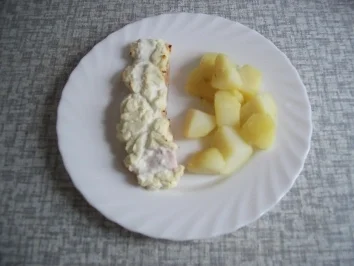 Rezept: Lachsfilet mit Philadelphia-Haube Lachsfilet mit Philadelphia-Haube - Rezept