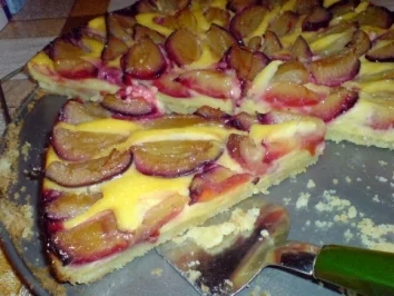 Pflaumenkuchen mit Quark - Rezept