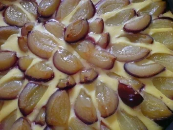 Pflaumenkuchen mit Quark - Rezept