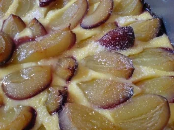 Pflaumenkuchen mit Quark - Rezept